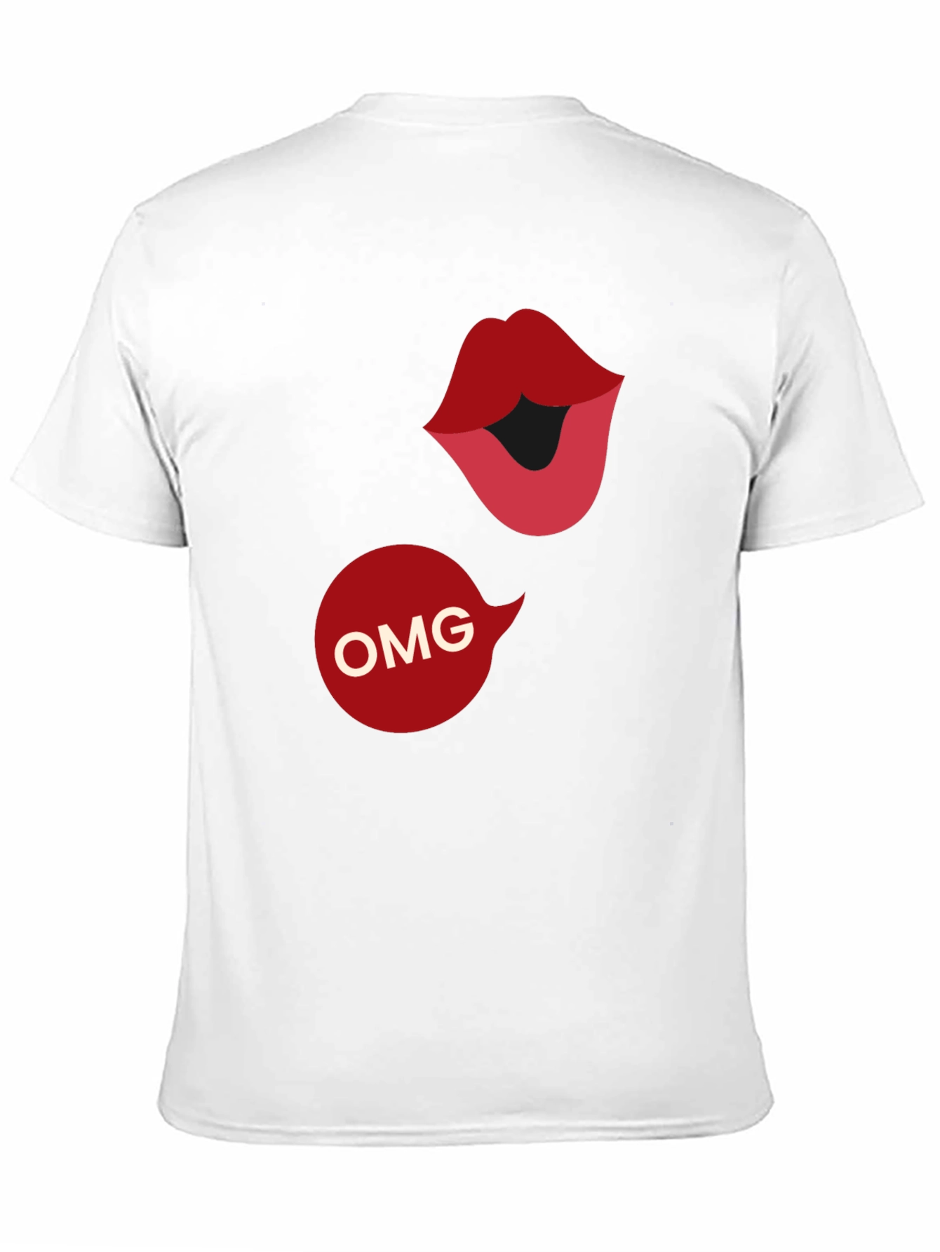 OMG Lips Graphic Tee - Statement T-Shirt