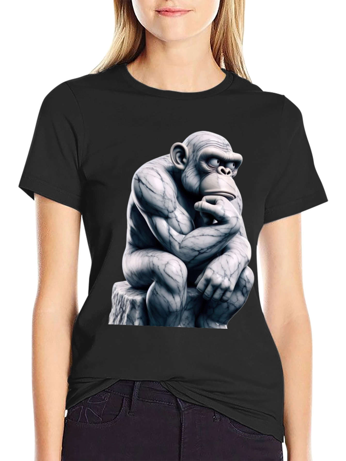 Thinking Ape Graphic Tee - Unique Art Design Shirt