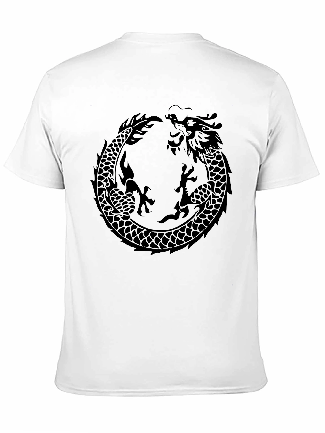 Dragon Ouroboros Graphic Tee - Black