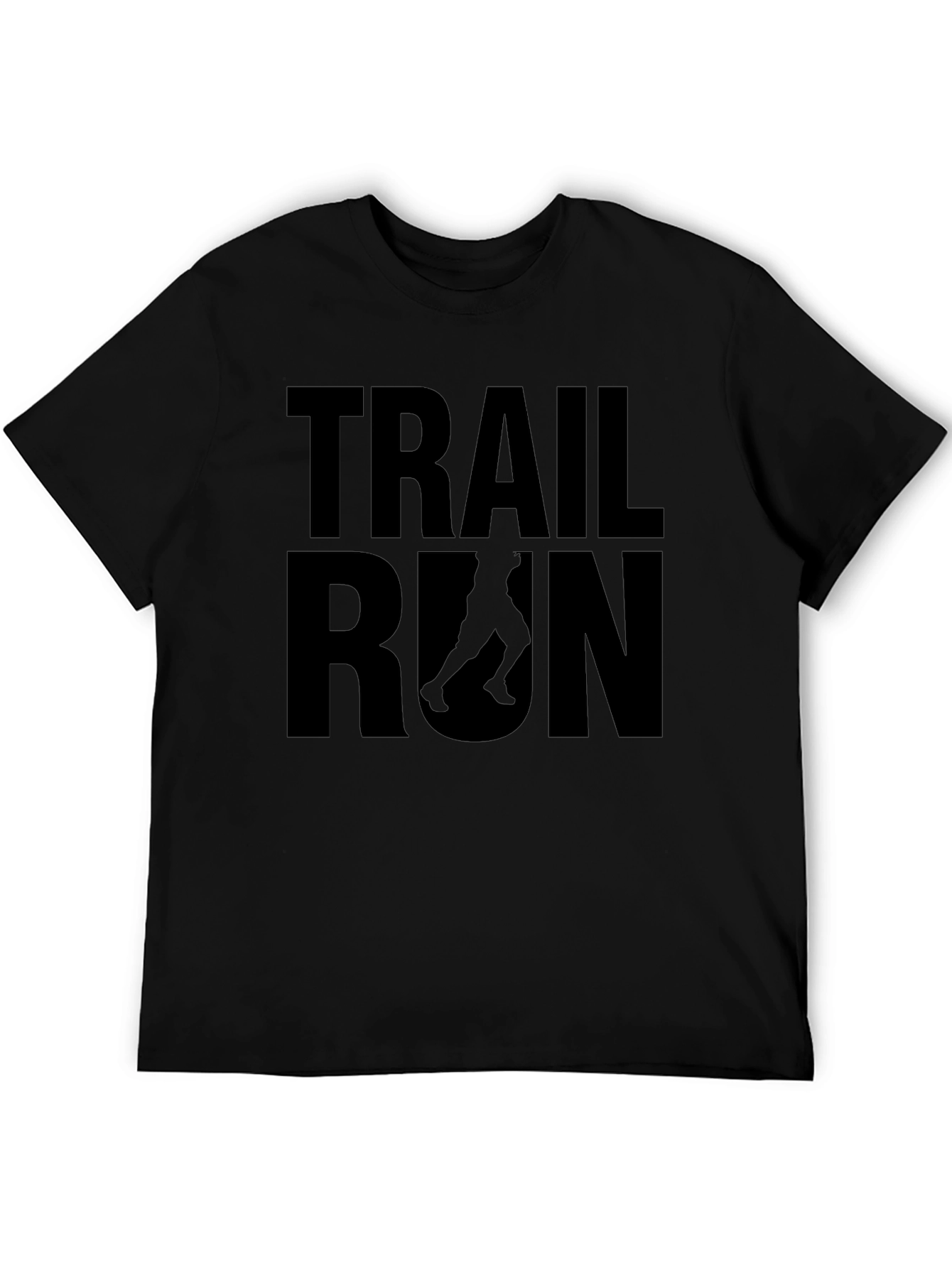 Trail Run Black Graphic T-Shirt