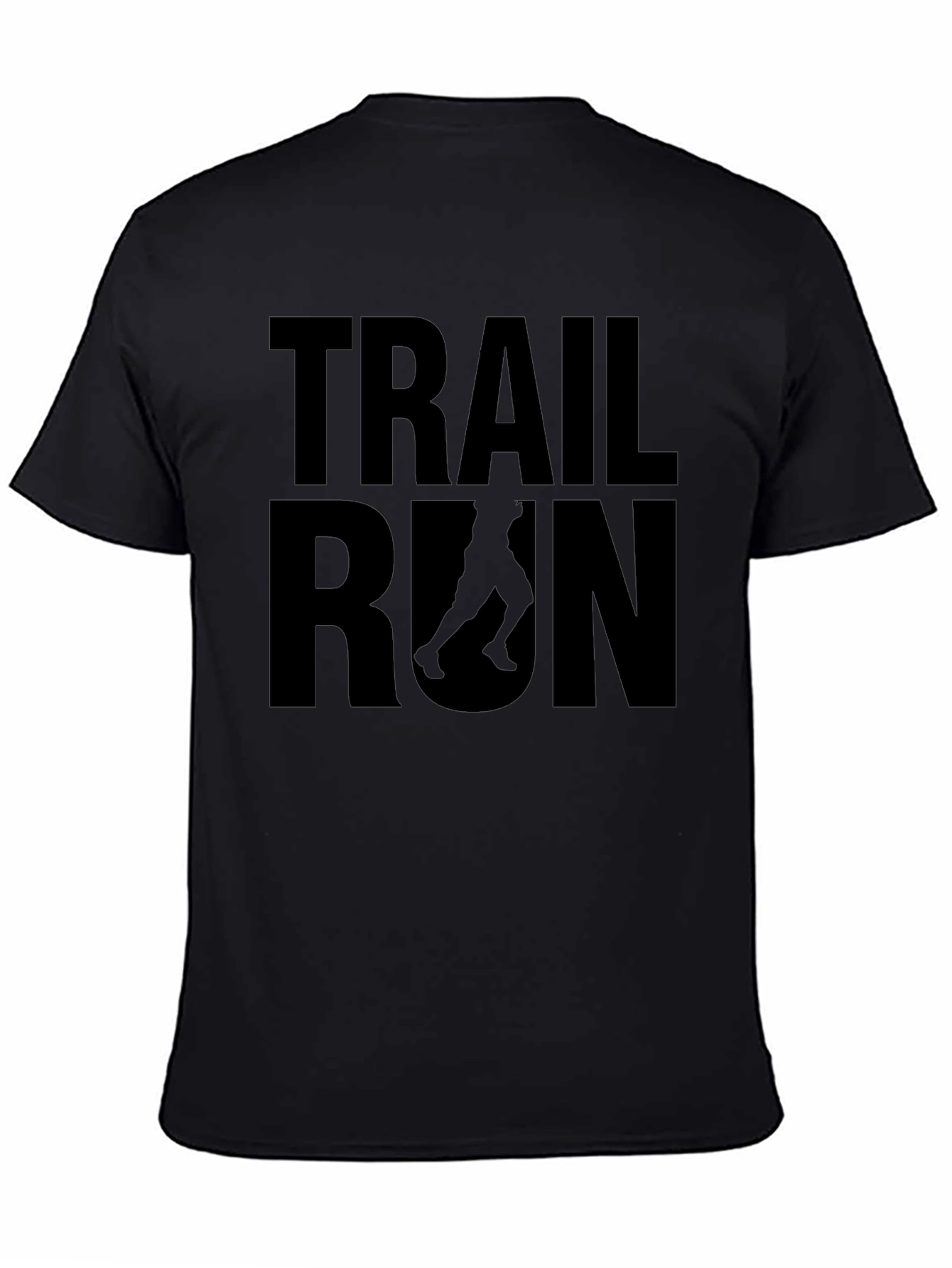 Trail Run Black Graphic T-Shirt