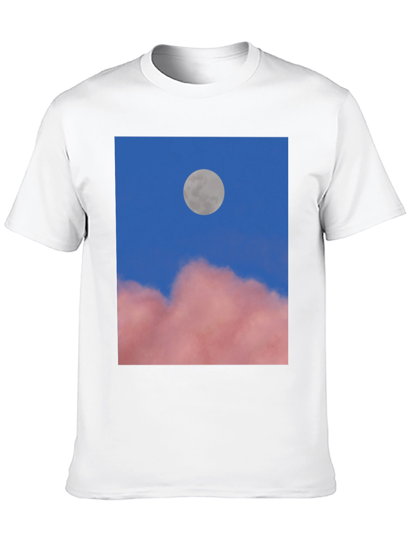 Moon & Clouds Graphic Tee - Unisex Black T-Shirt