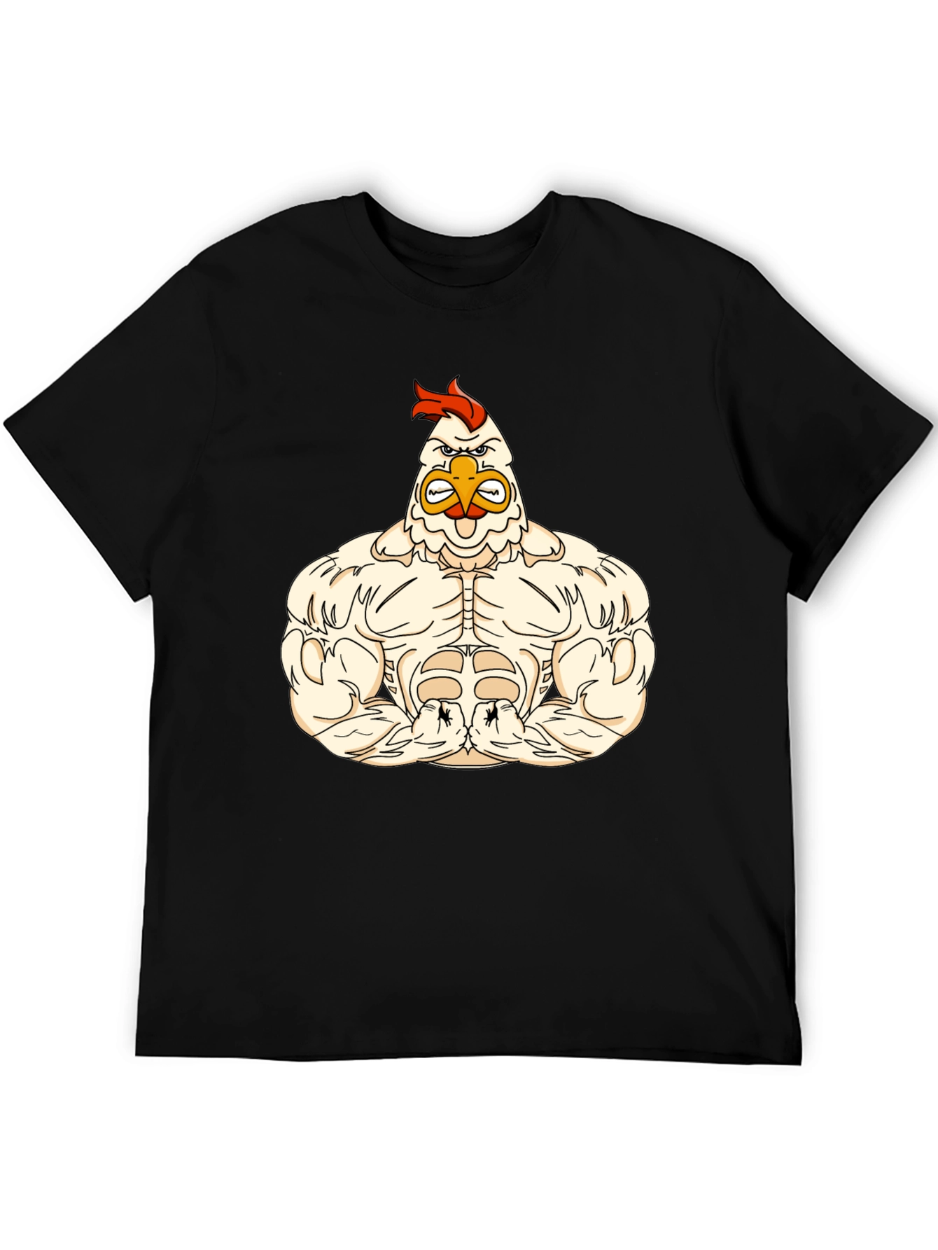 Muscular Chicken Graphic T-Shirt