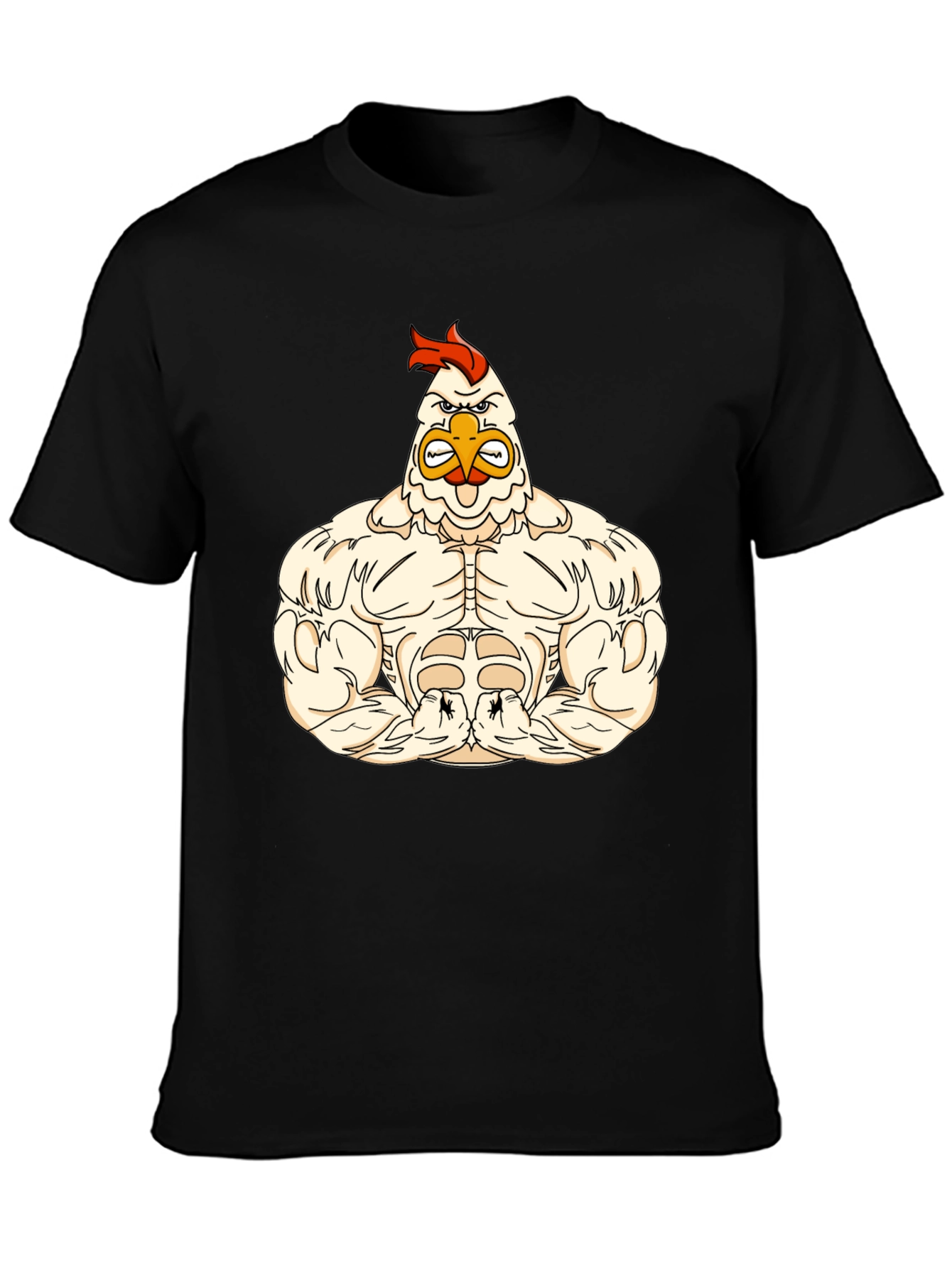 Muscular Chicken Graphic T-Shirt