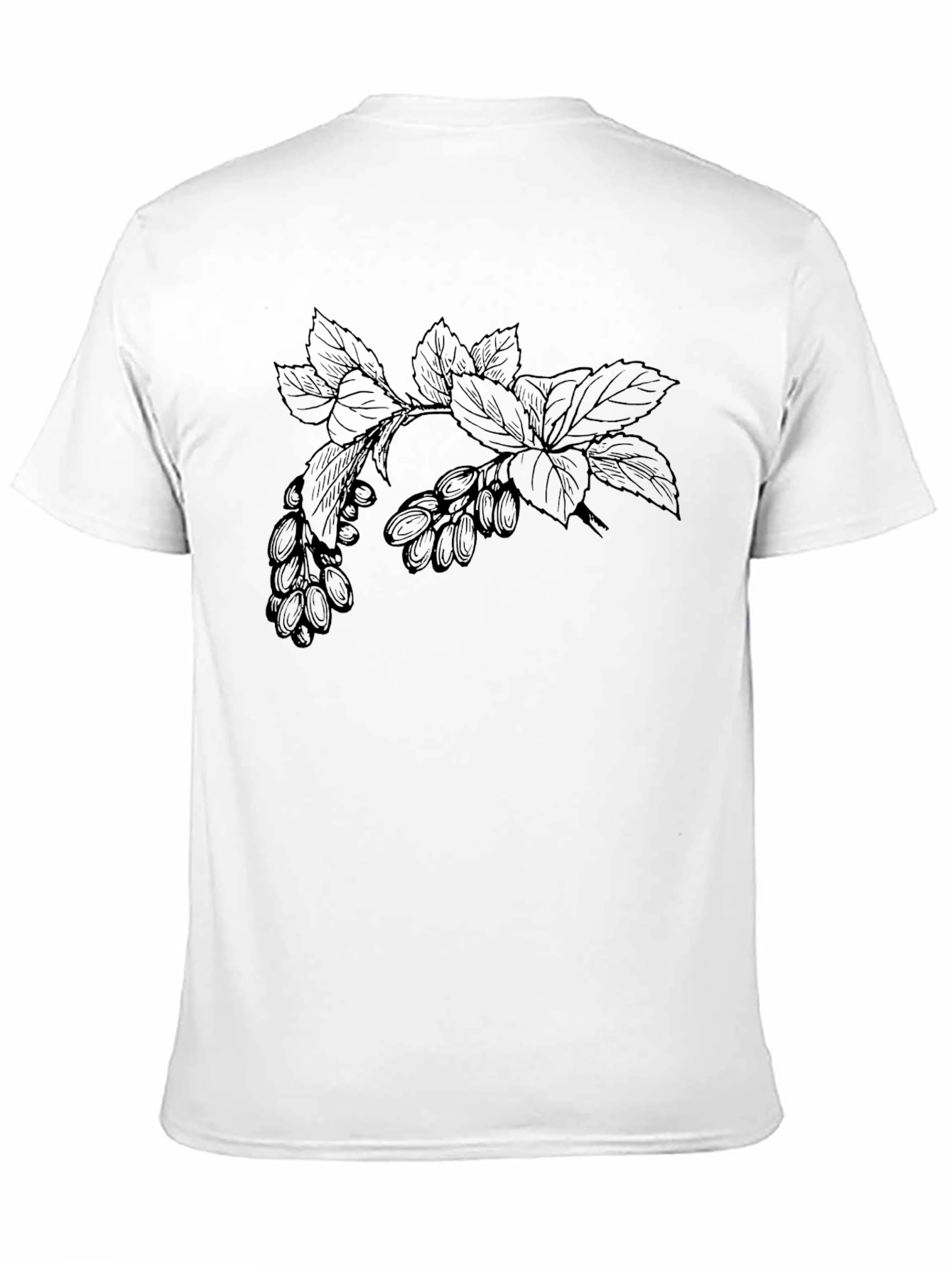 Botanical Branch Graphic Tee - Modern Casual Style