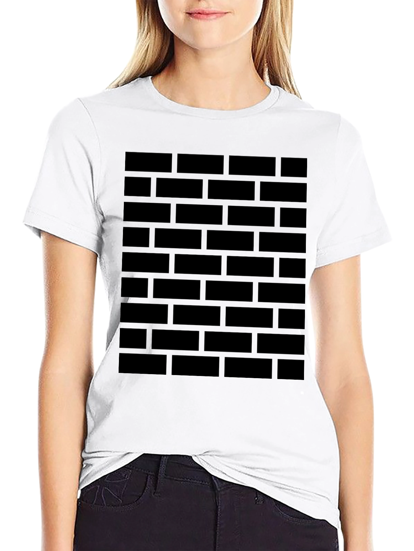 Brick Wall Graphic T-Shirt - Cool Casual Tee