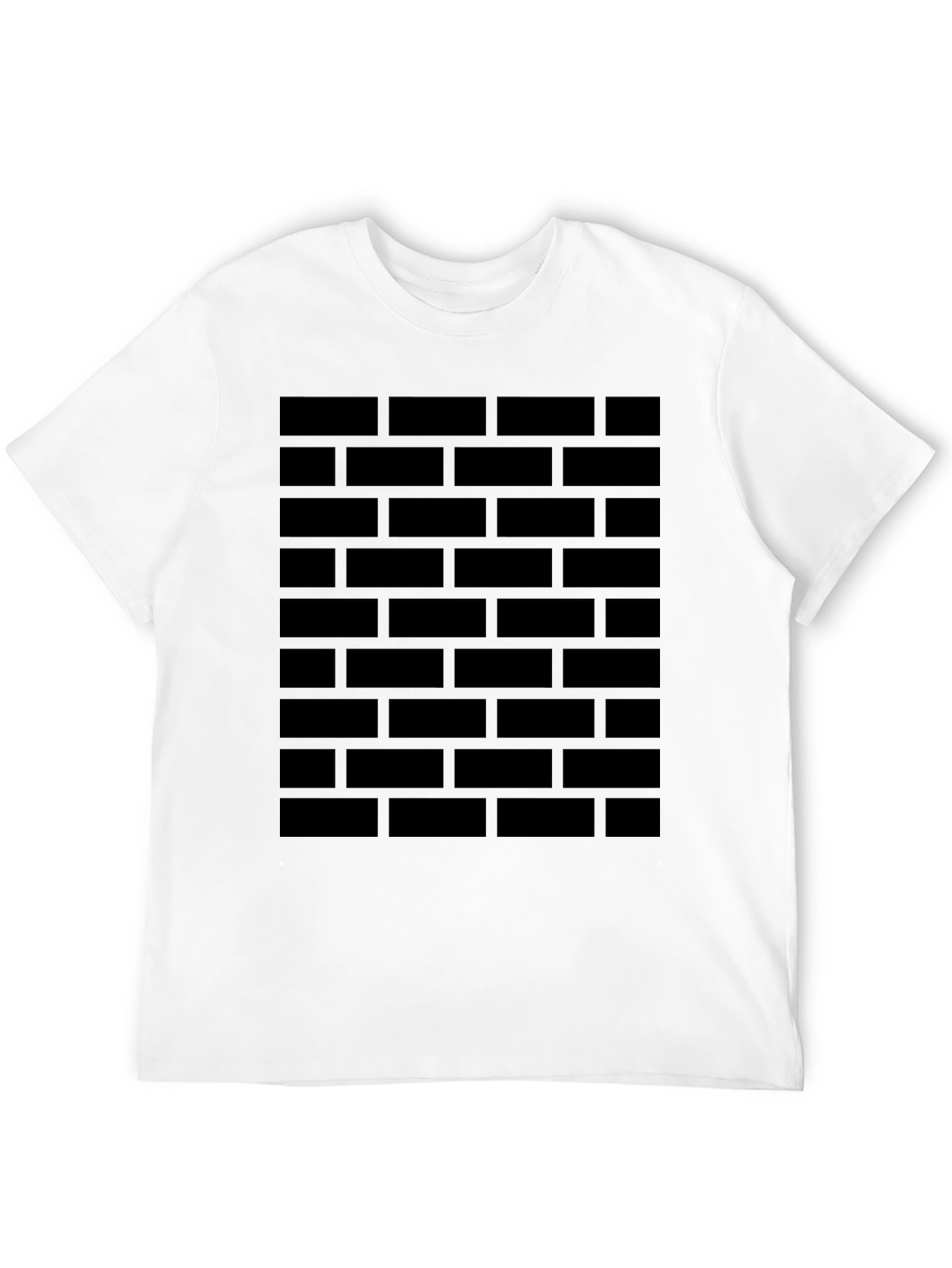 Brick Wall Graphic T-Shirt - Cool Casual Tee