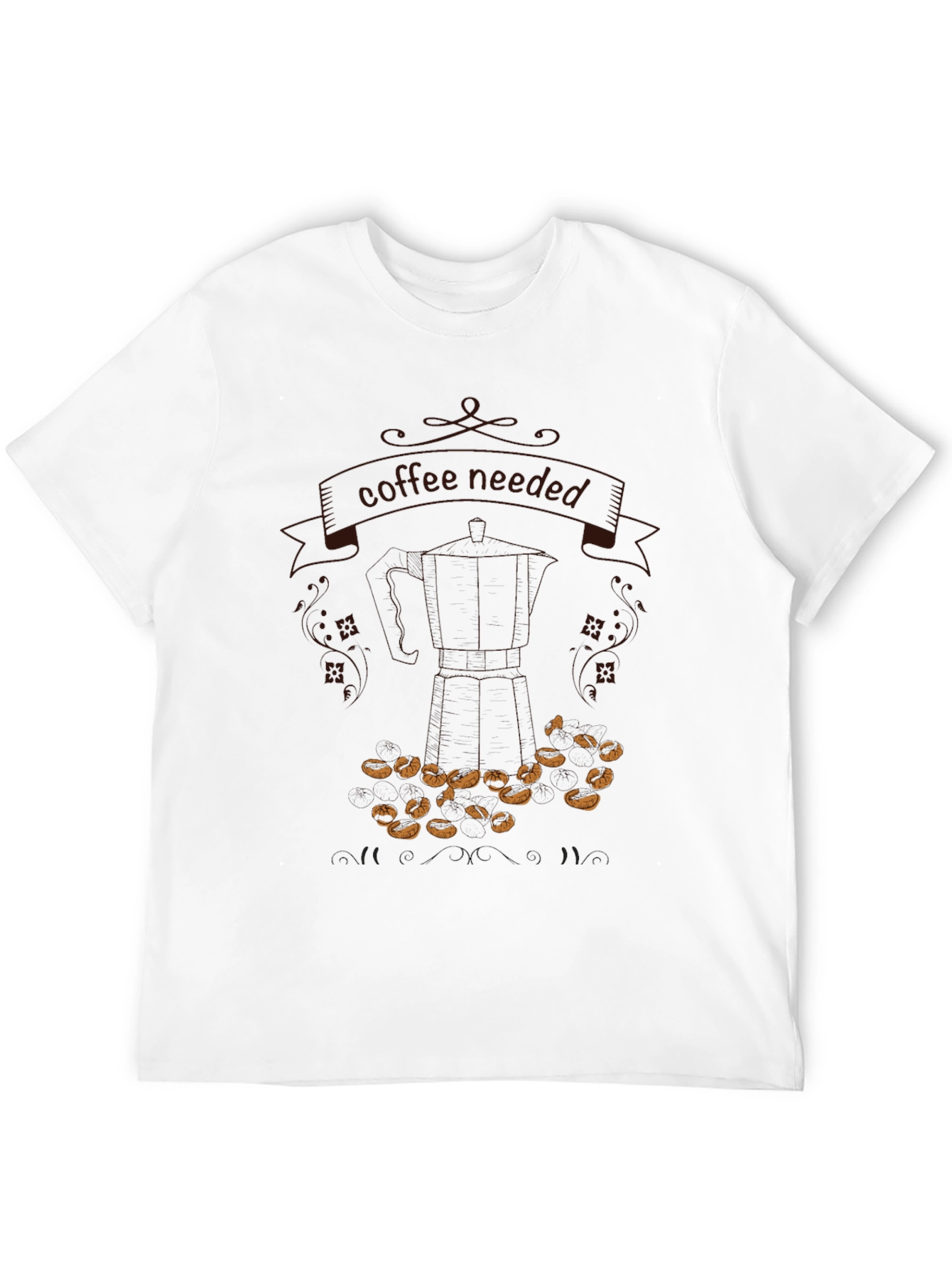 Coffee Needed Graphic T-Shirt - Casual Black Tee