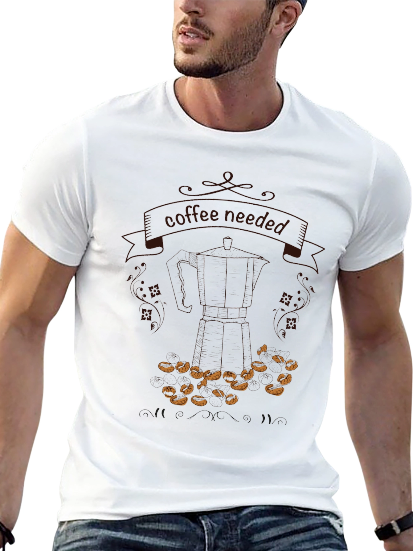 Coffee Needed Graphic T-Shirt - Casual Black Tee