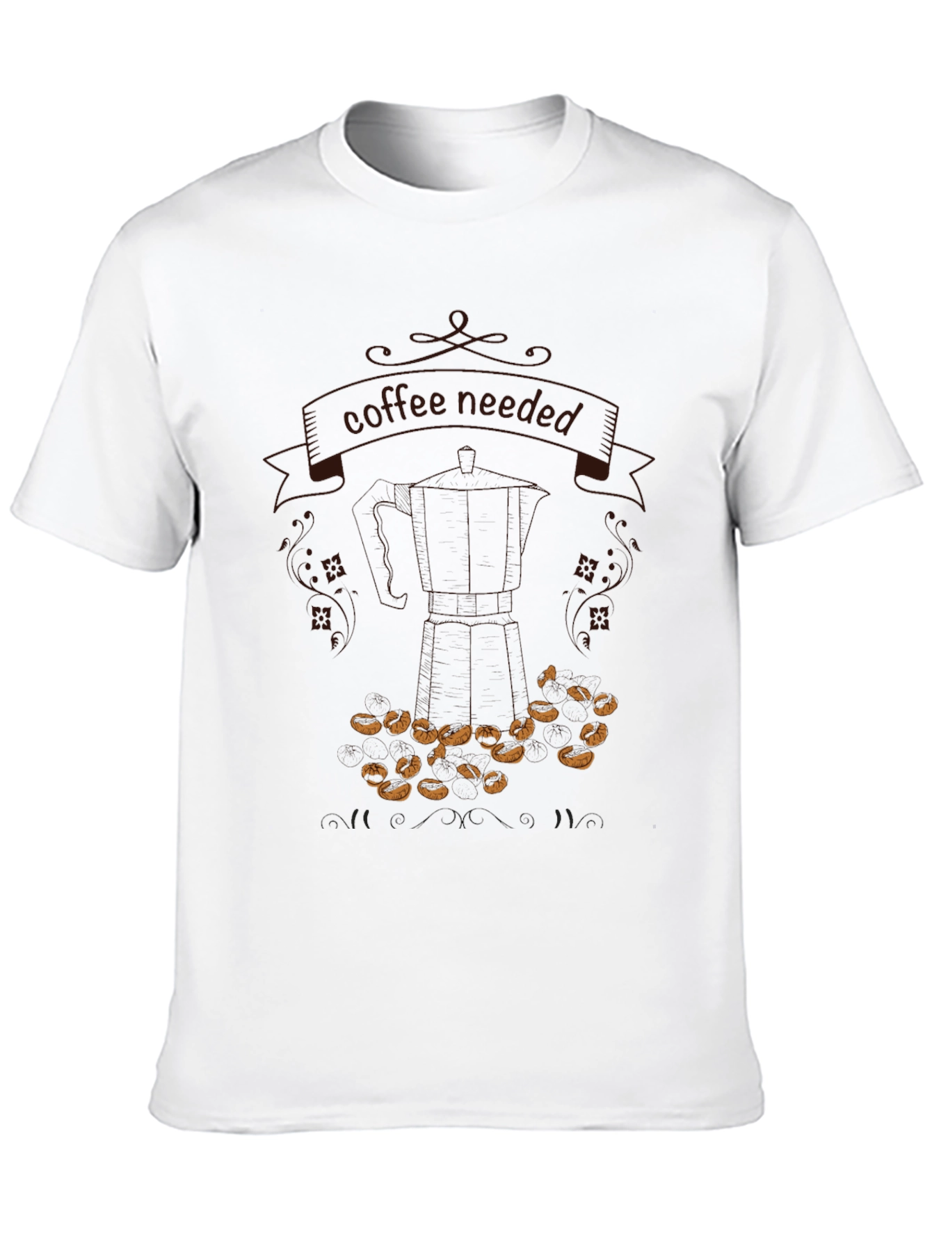 Coffee Needed Graphic T-Shirt - Casual Black Tee