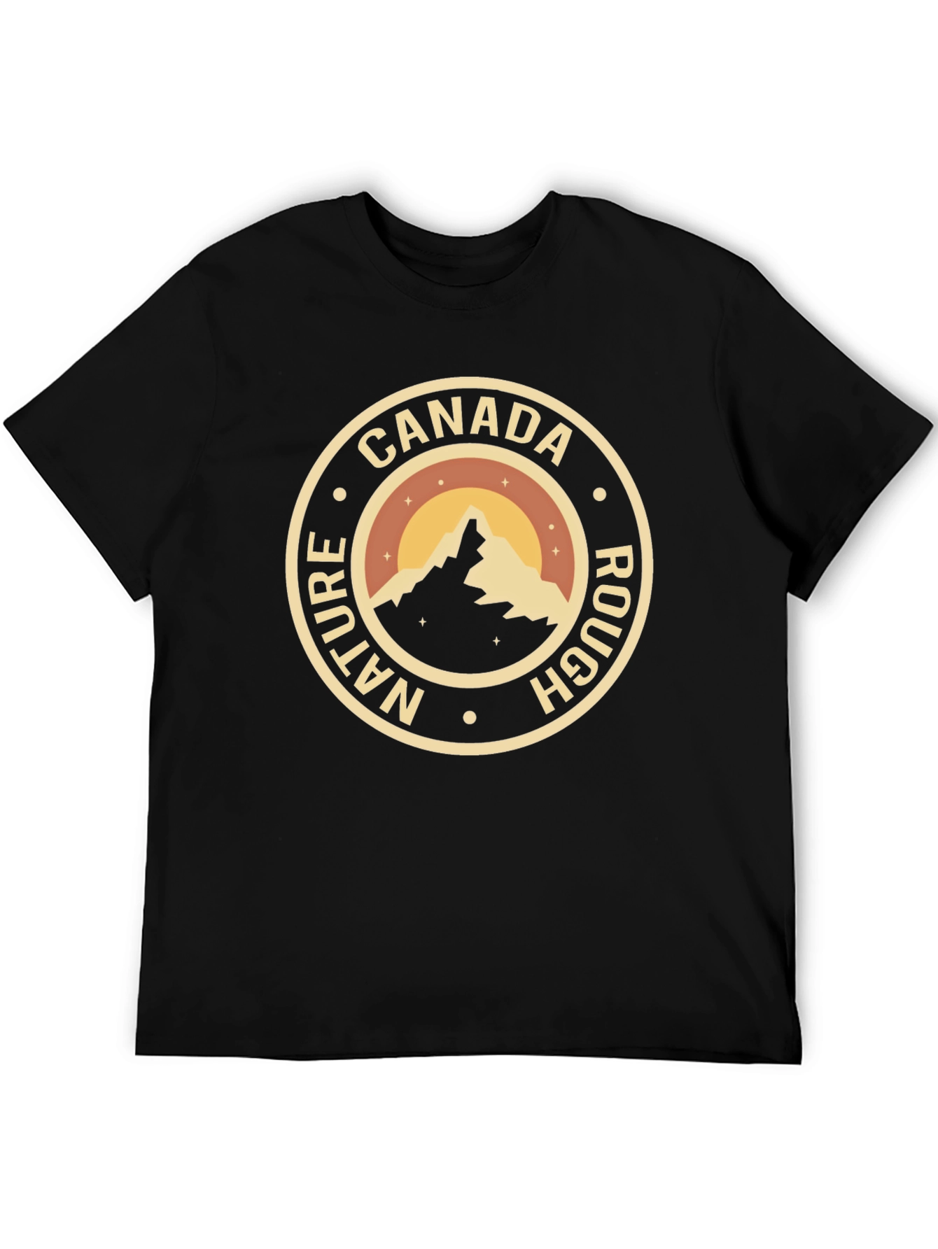 Canada Nature Rough T-Shirt - Black