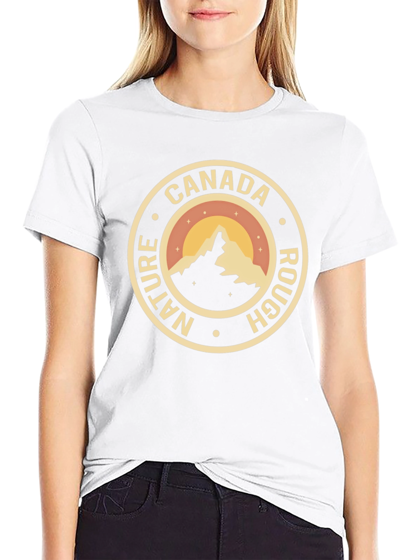 Canada Nature Rough T-Shirt - Black