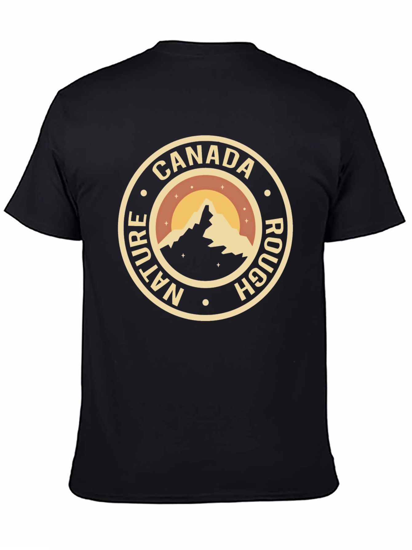 Canada Nature Rough T-Shirt - Black