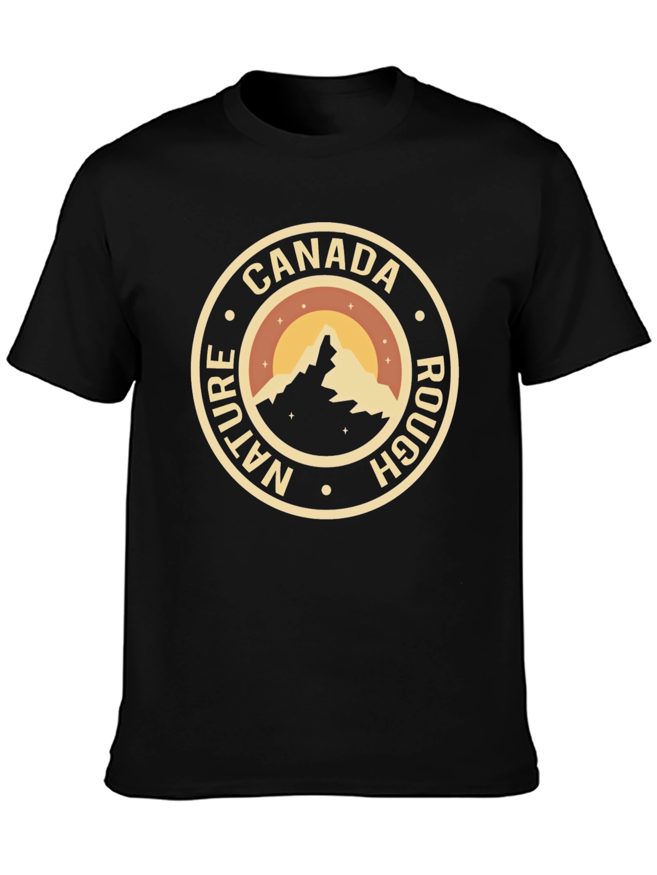 Canada Nature Rough T-Shirt - Black
