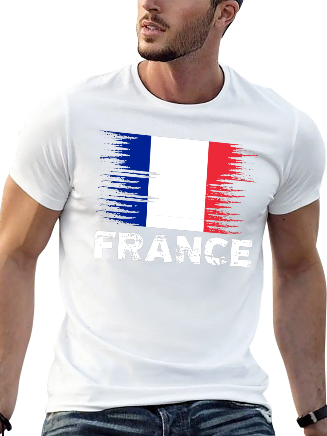 France Flag Graphic T-Shirt - Patriotic Tee