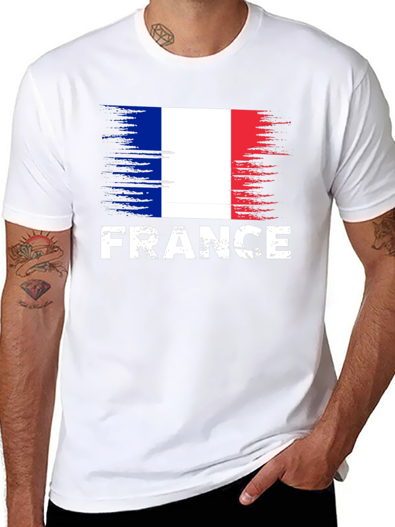 France Flag Graphic T-Shirt - Patriotic Tee