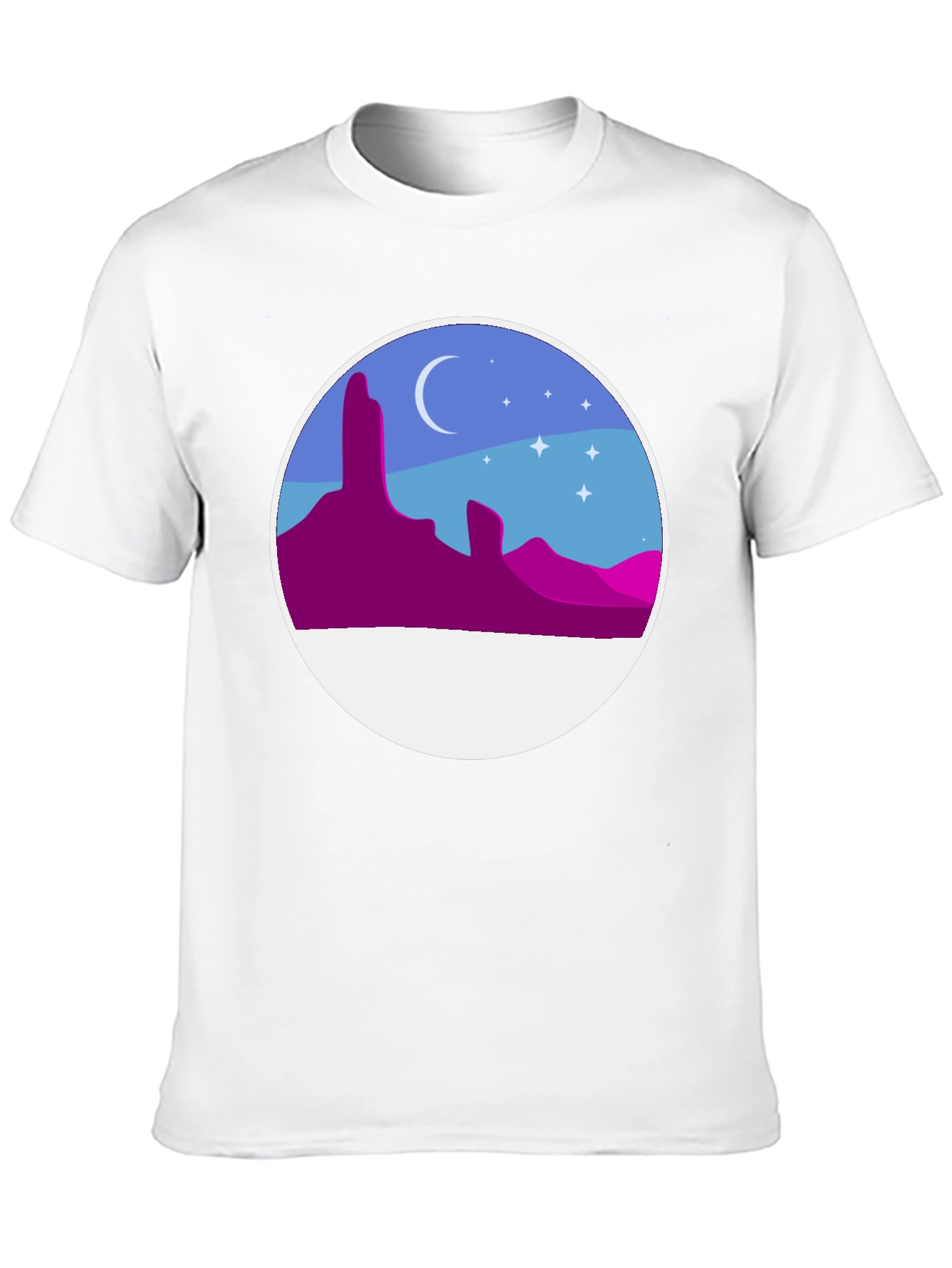 Desert Night T-Shirt - Artistic Graphic Tee