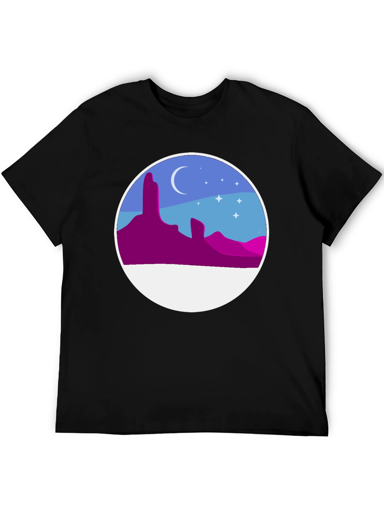 Desert Night T-Shirt - Artistic Graphic Tee