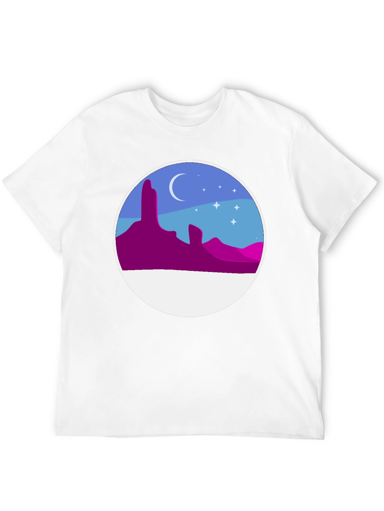 Desert Night T-Shirt - Artistic Graphic Tee