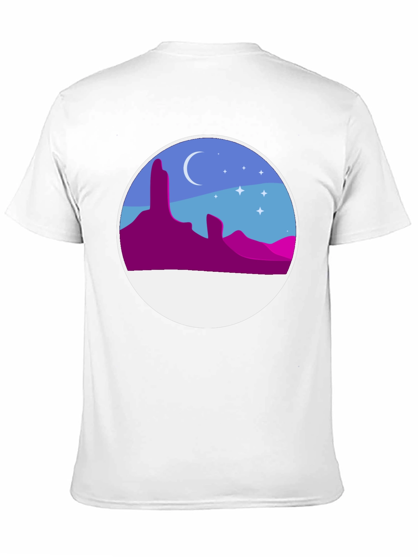 Desert Night T-Shirt - Artistic Graphic Tee