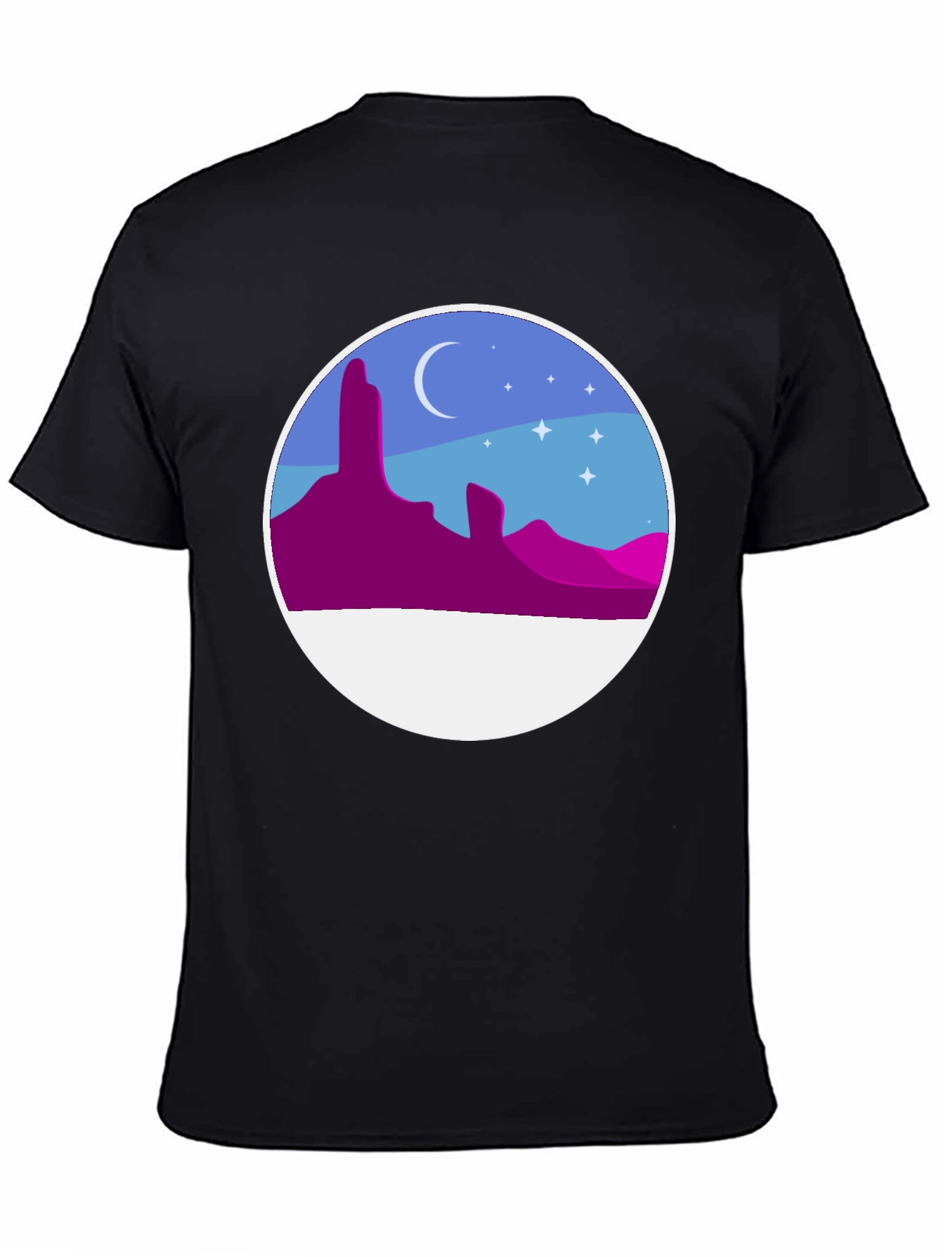 Desert Night T-Shirt - Artistic Graphic Tee