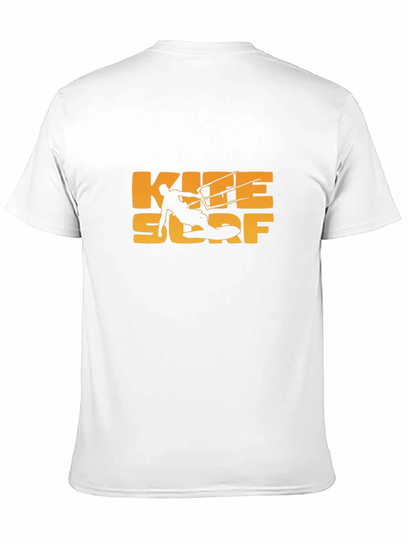 Kite Surf Graphic Tee - Black Cotton T-Shirt