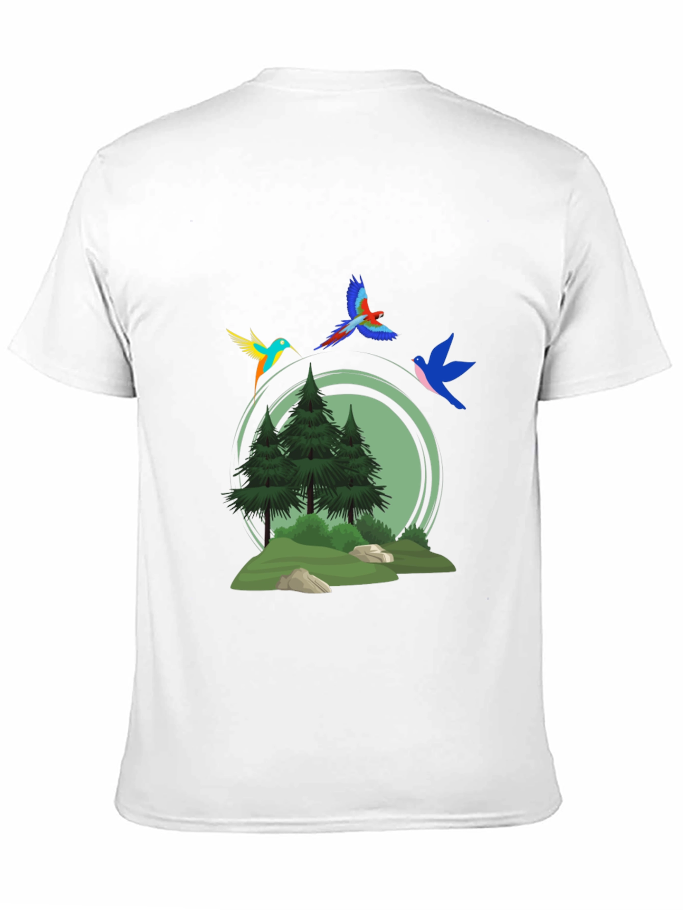 Nature Birds Graphic T-Shirt