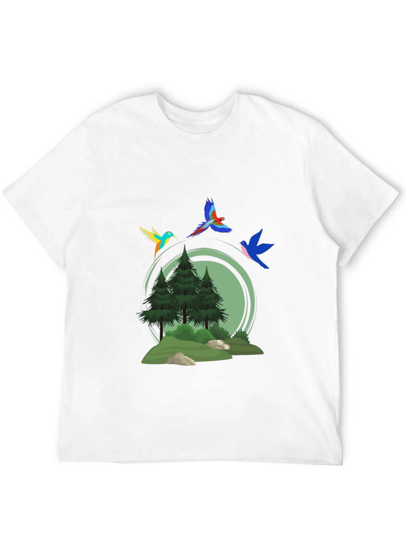 Nature Birds Graphic T-Shirt