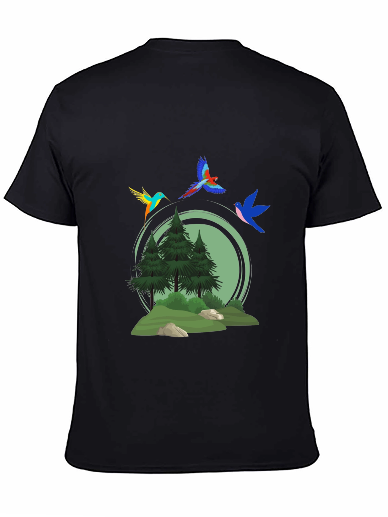 Nature Birds Graphic T-Shirt
