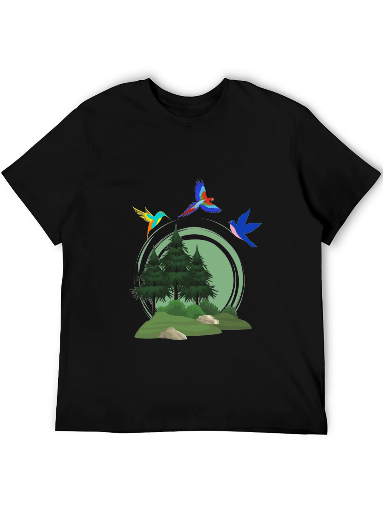 Nature Birds Graphic T-Shirt