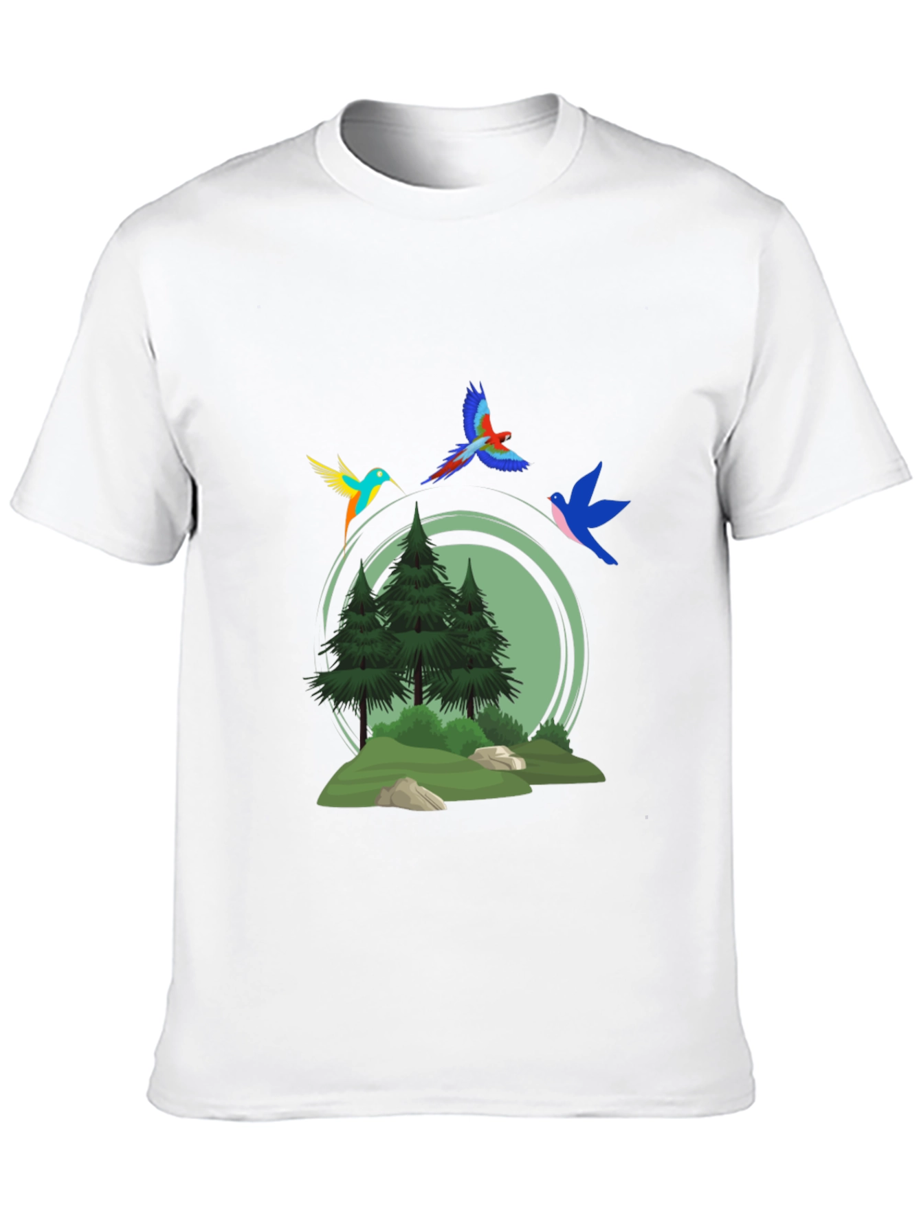 Nature Birds Graphic T-Shirt