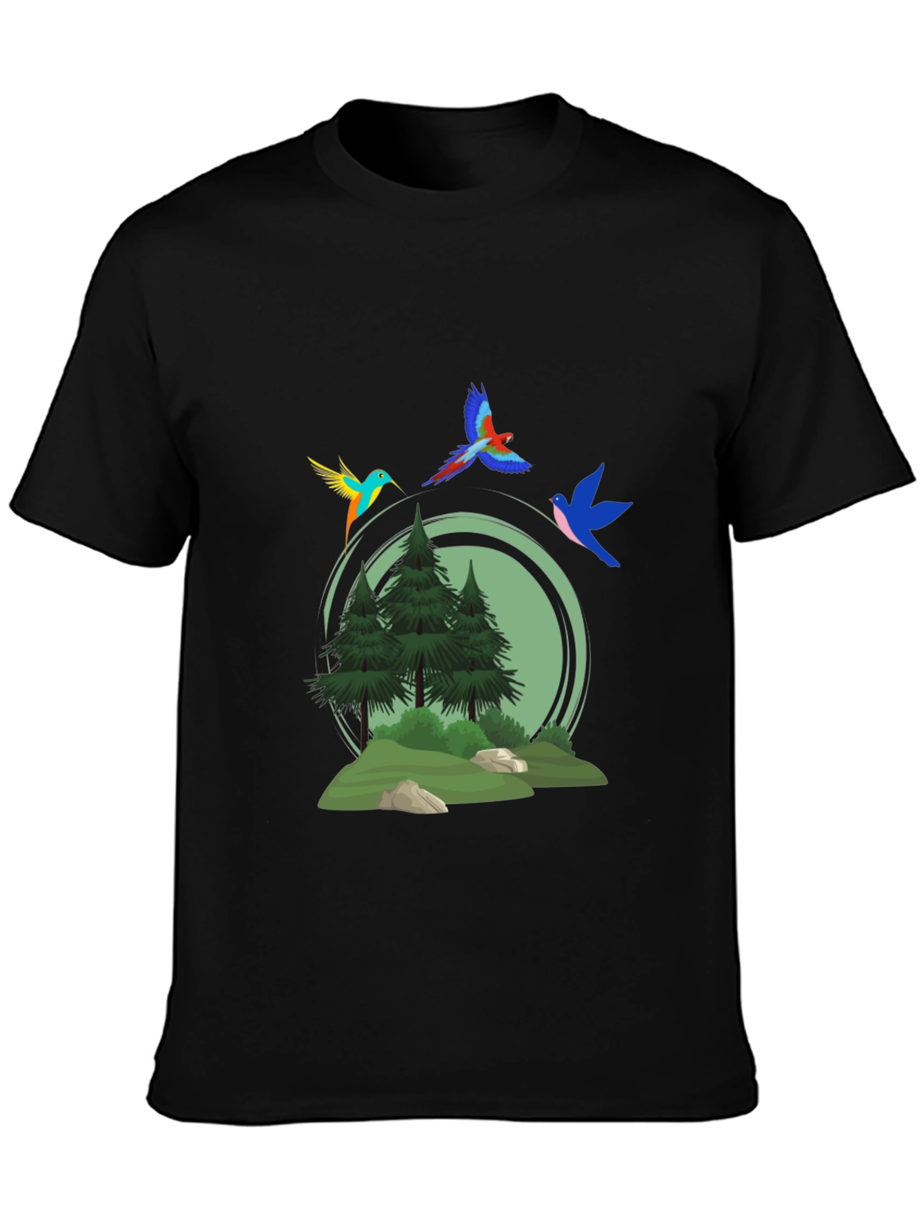 Nature Birds Graphic T-Shirt