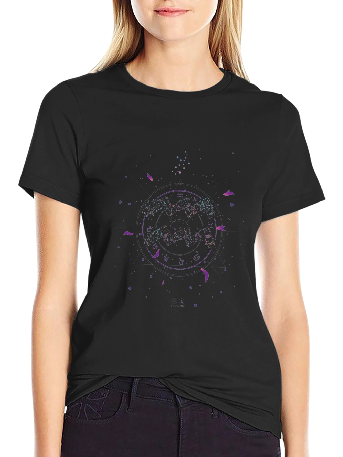 Cosmic Zodiac Black T-Shirt