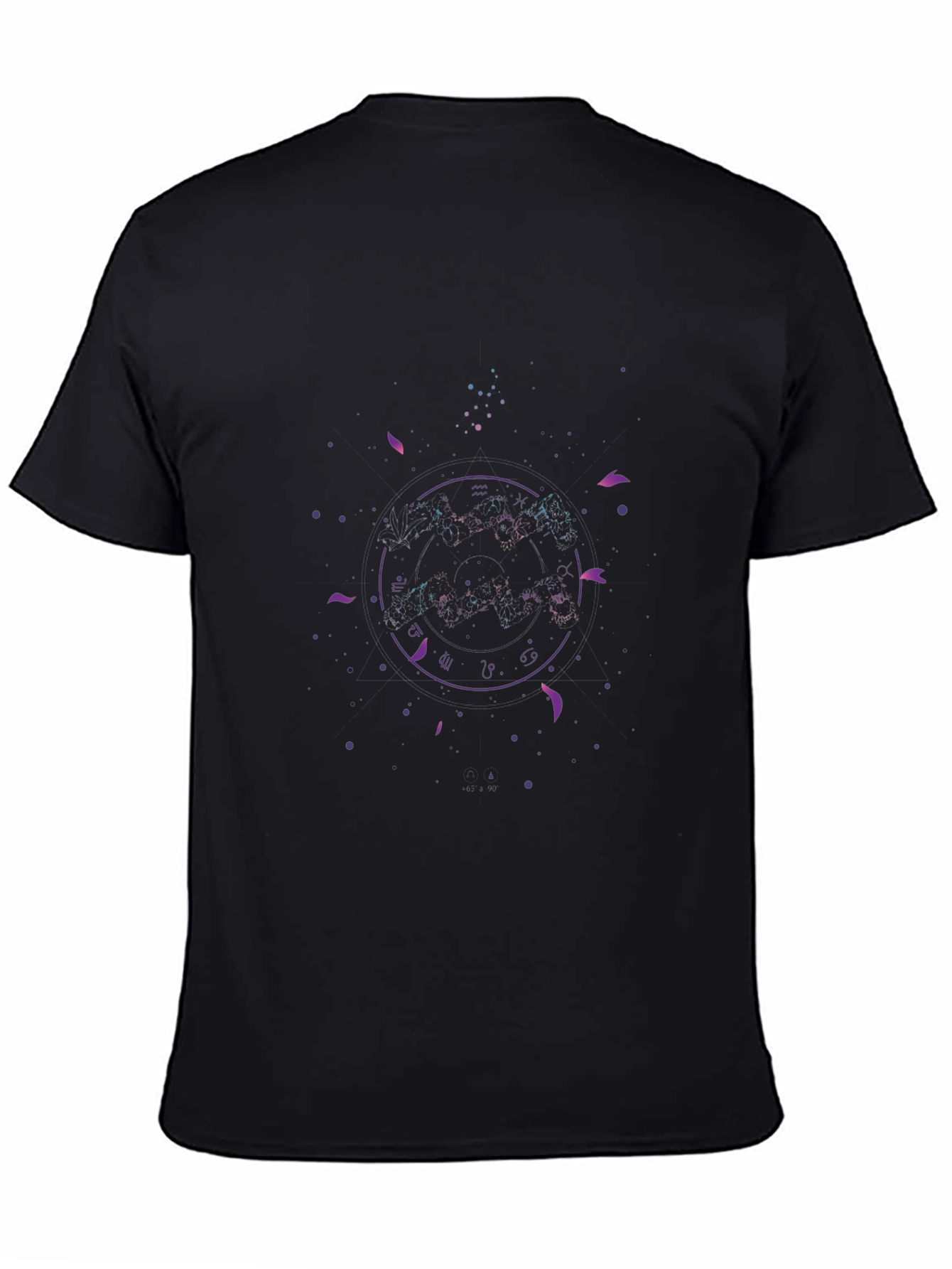 Cosmic Zodiac Black T-Shirt