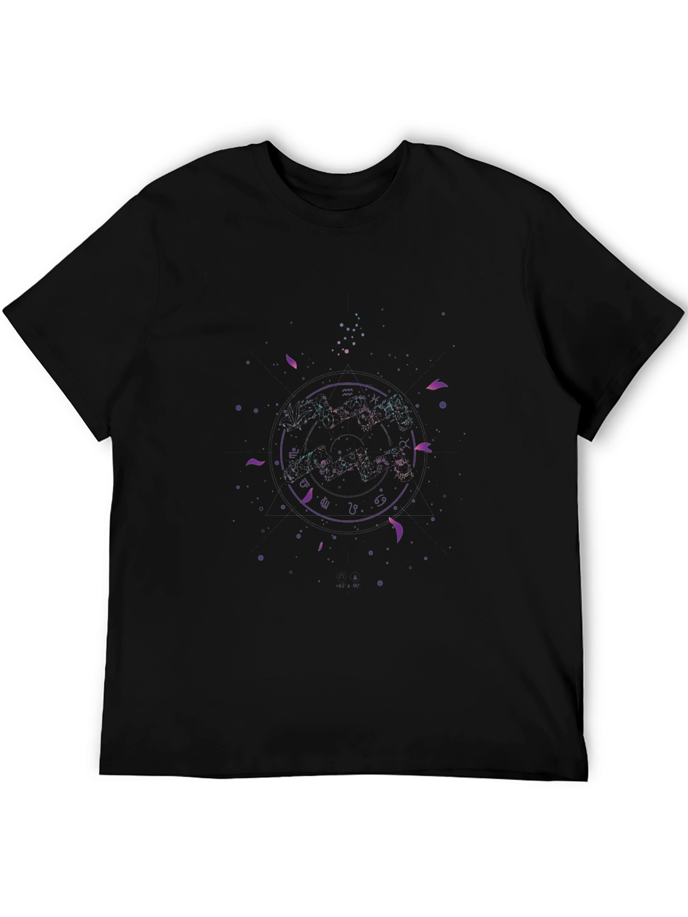 Cosmic Zodiac Black T-Shirt