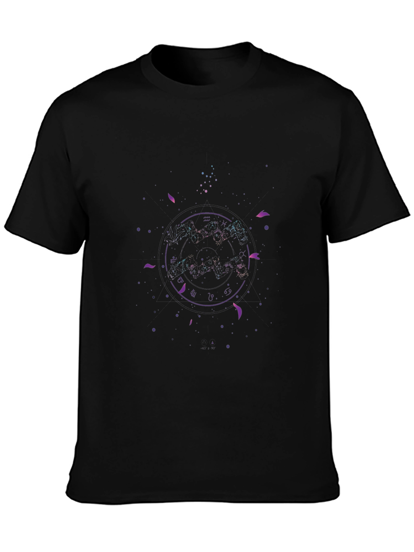 Cosmic Zodiac Black T-Shirt