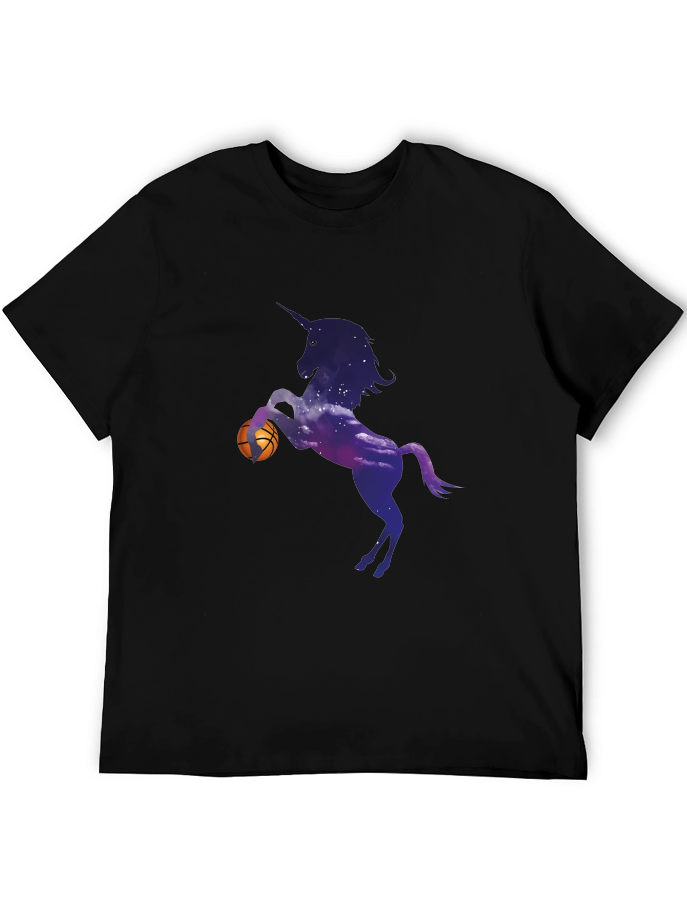 Unicorn Basketball Black T-Shirt