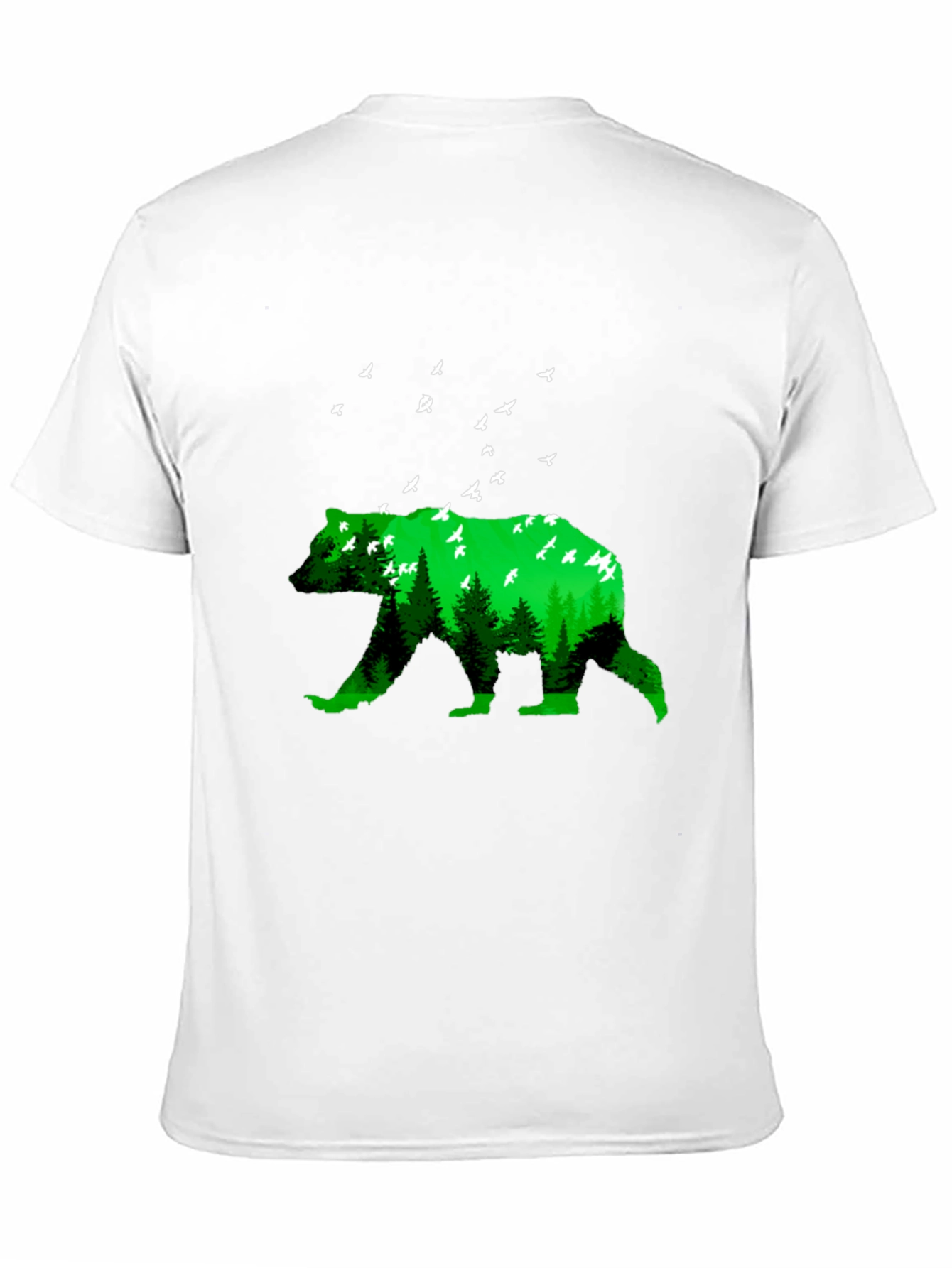 Nature Bear Graphic T-Shirt - Black