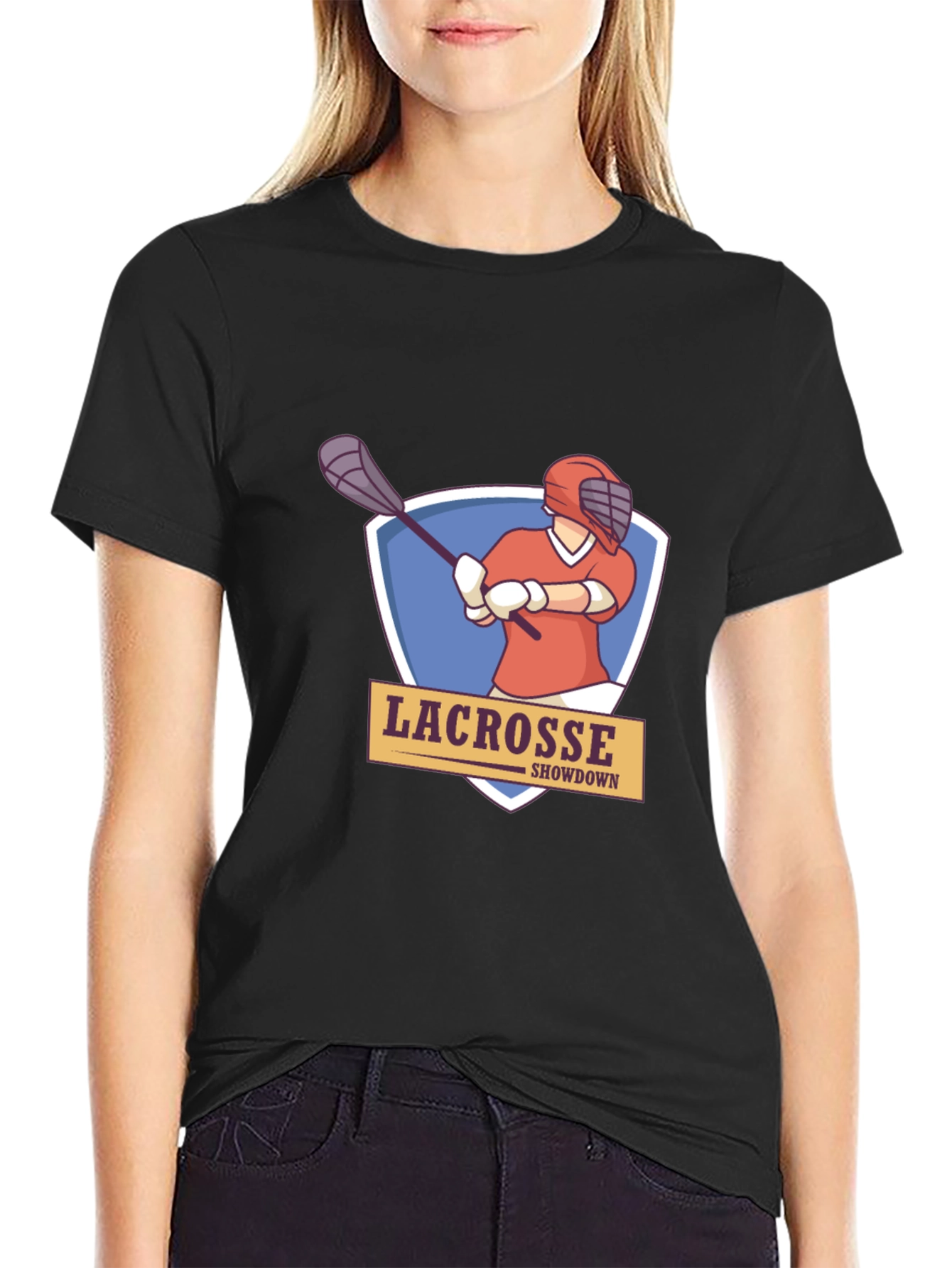 Lacrosse Showdown T-Shirt - Premium Cotton Blend