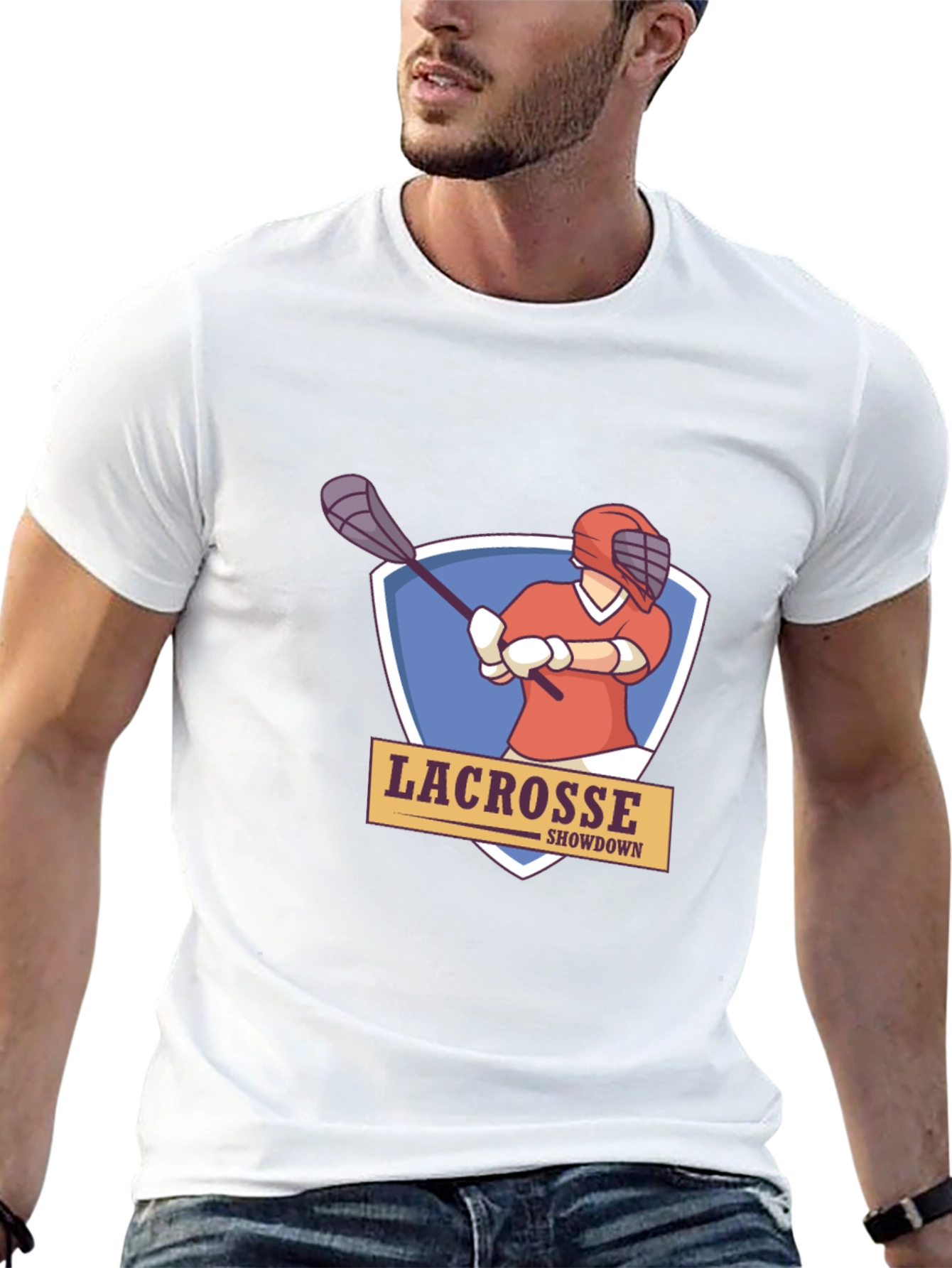 Lacrosse Showdown T-Shirt - Premium Cotton Blend