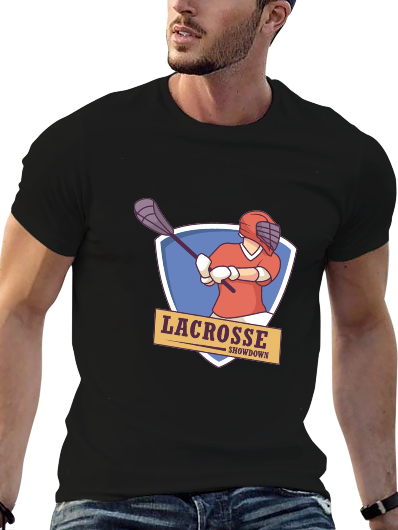 Lacrosse Showdown T-Shirt - Premium Cotton Blend