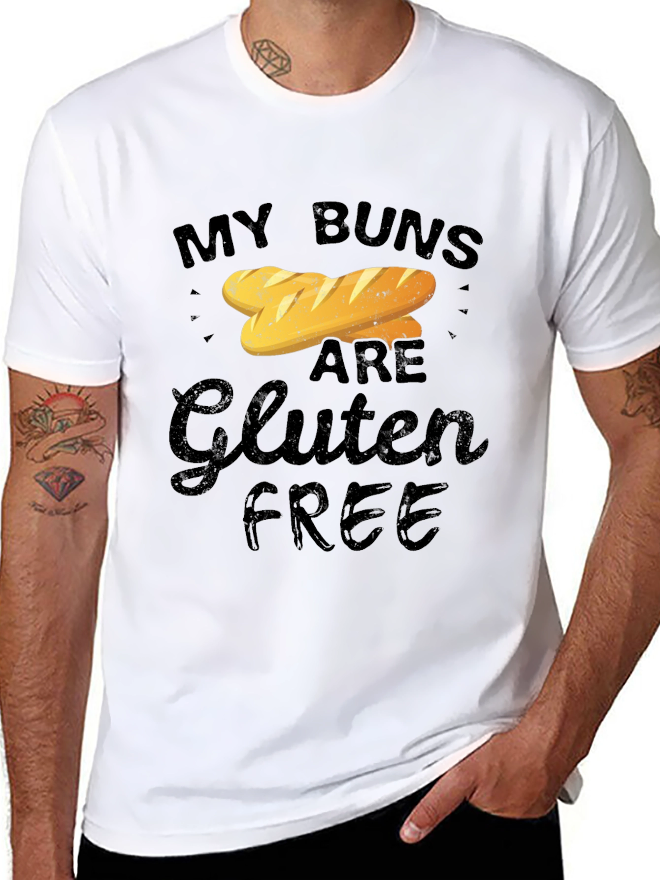 My Buns Are Gluten Free Funny T-Shirt