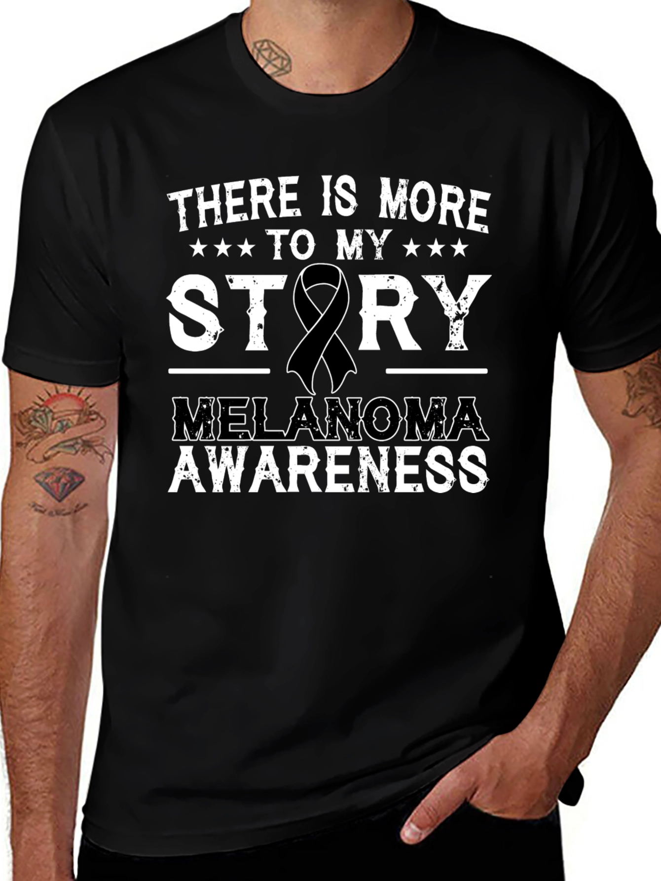 Melanoma Awareness Ribbon T-Shirt