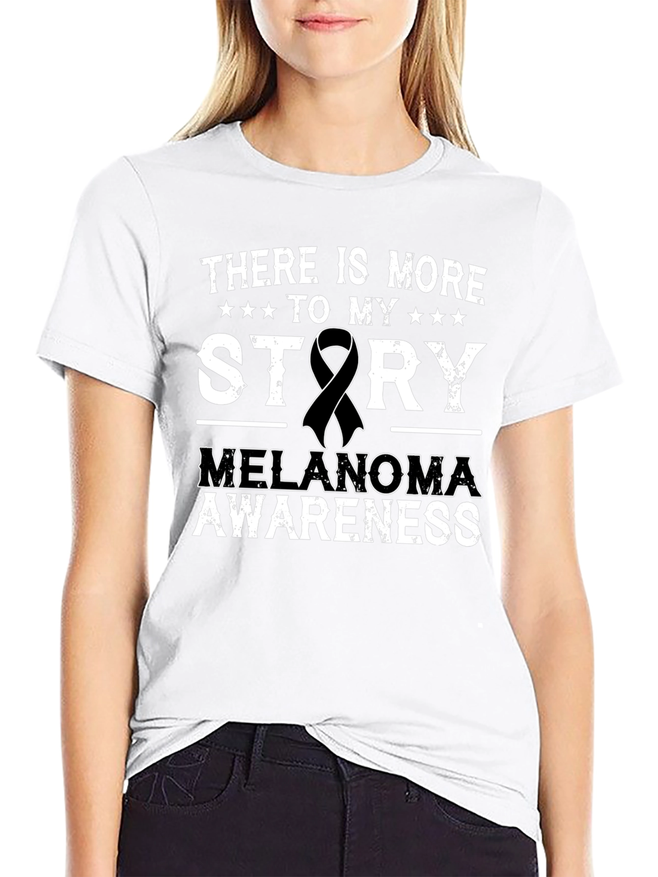 Melanoma Awareness Ribbon T-Shirt