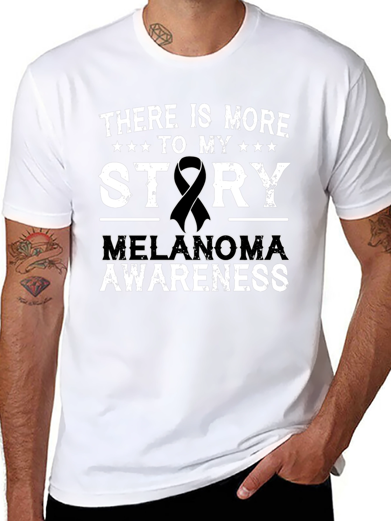 Melanoma Awareness Ribbon T-Shirt