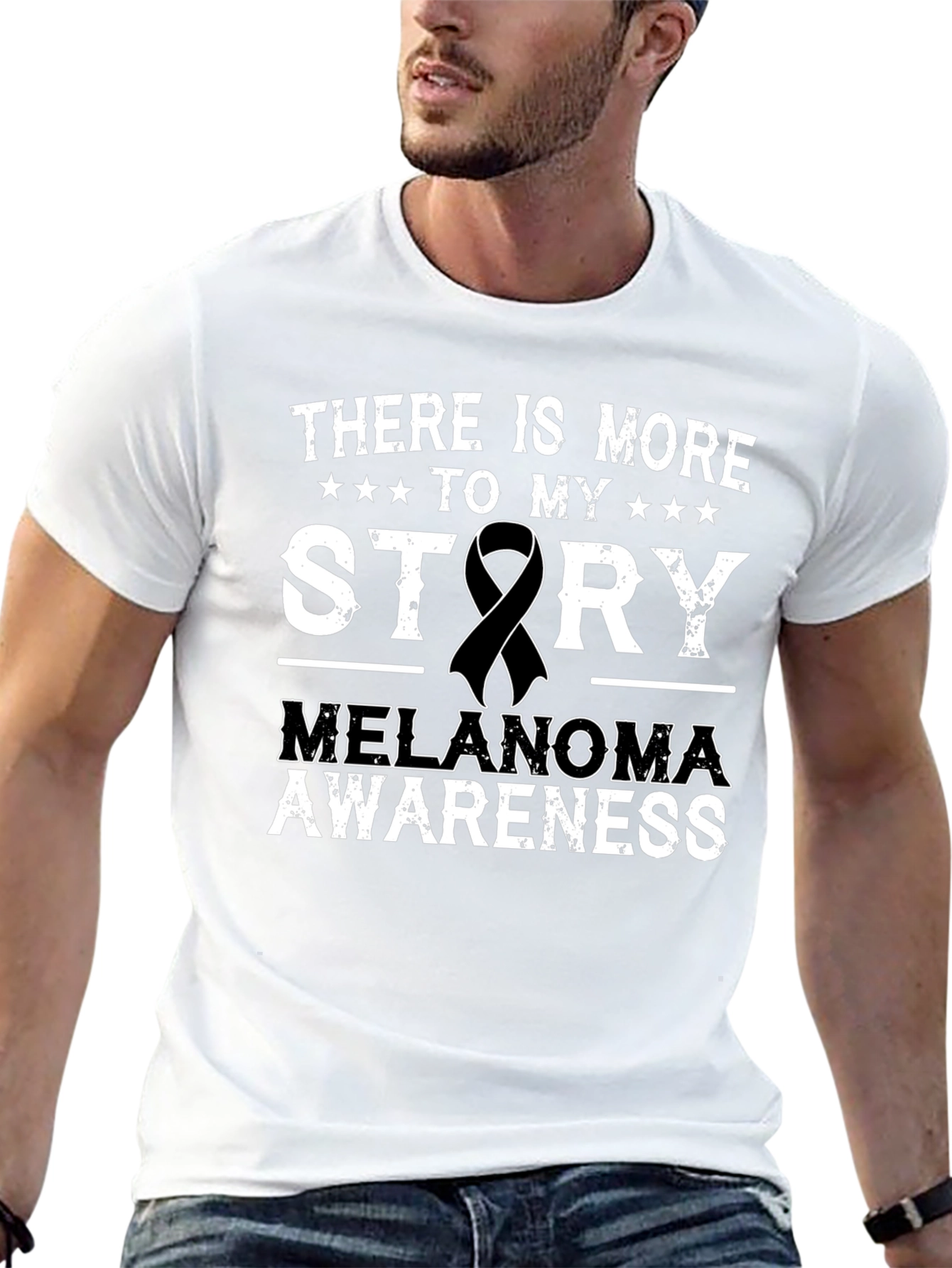 Melanoma Awareness Ribbon T-Shirt