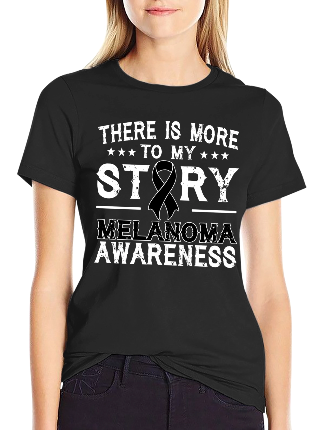 Melanoma Awareness Ribbon T-Shirt