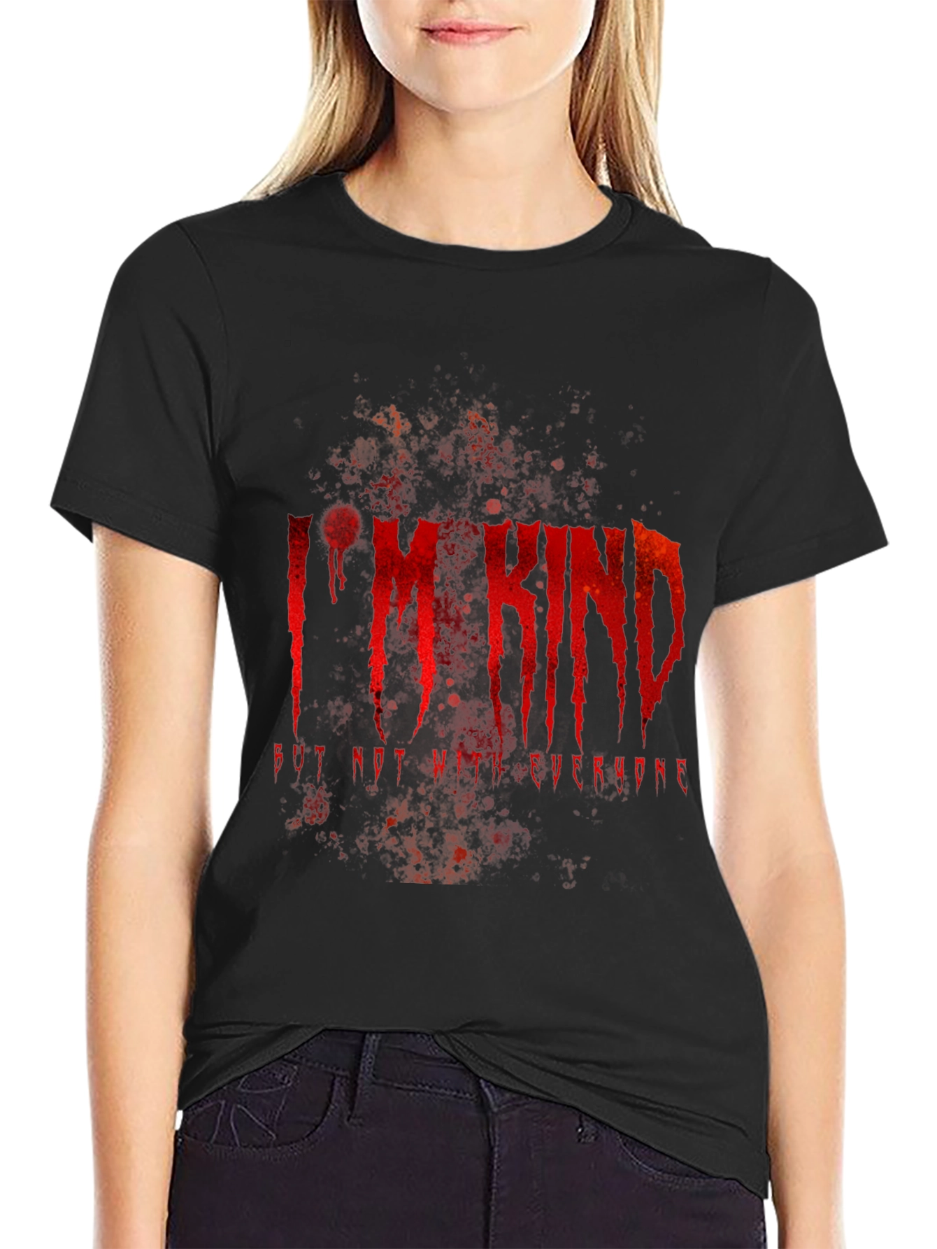Im Kind Tee - Edgy Graphic Print