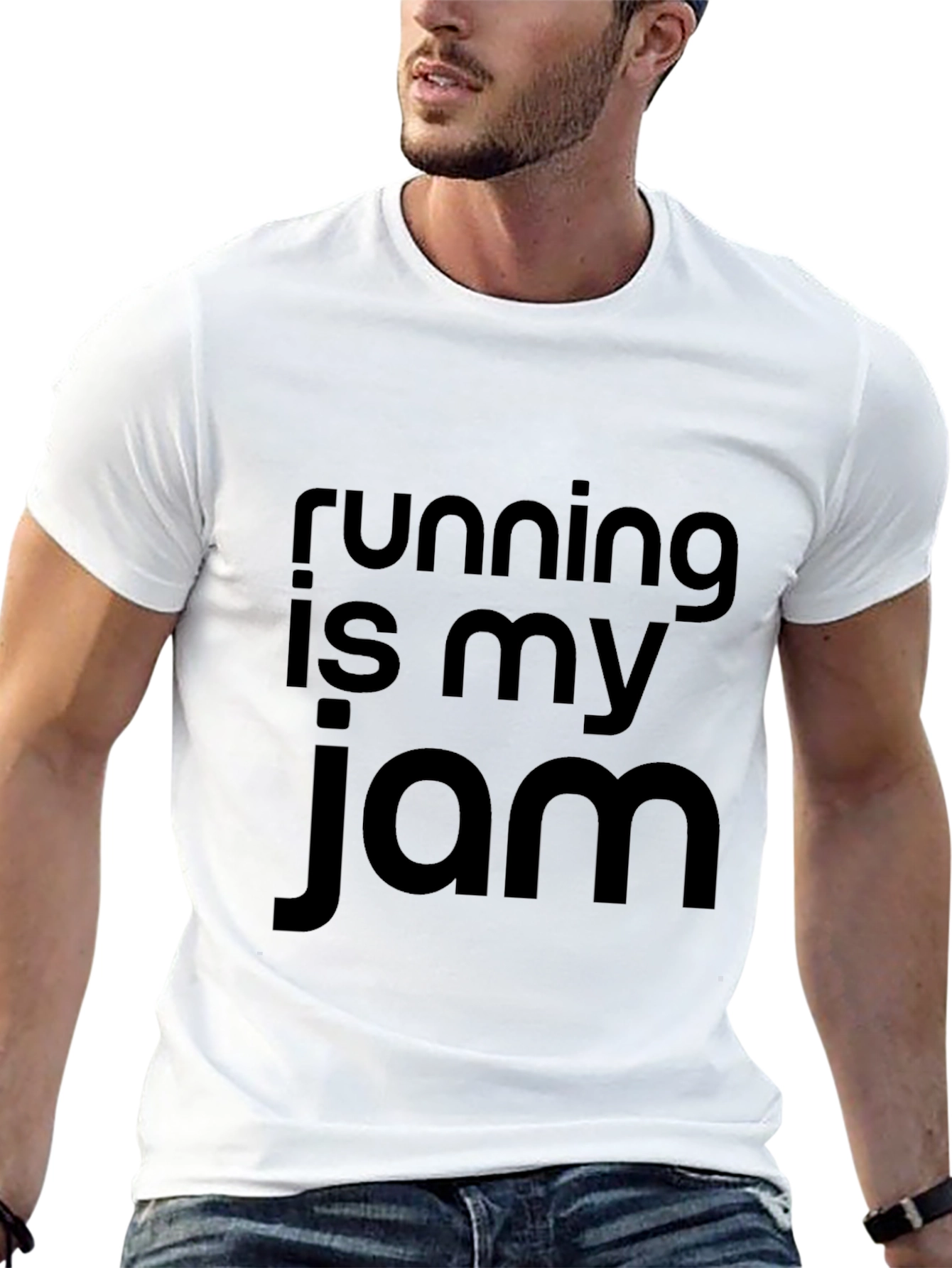 Running is My Jam Black Graphic Tee