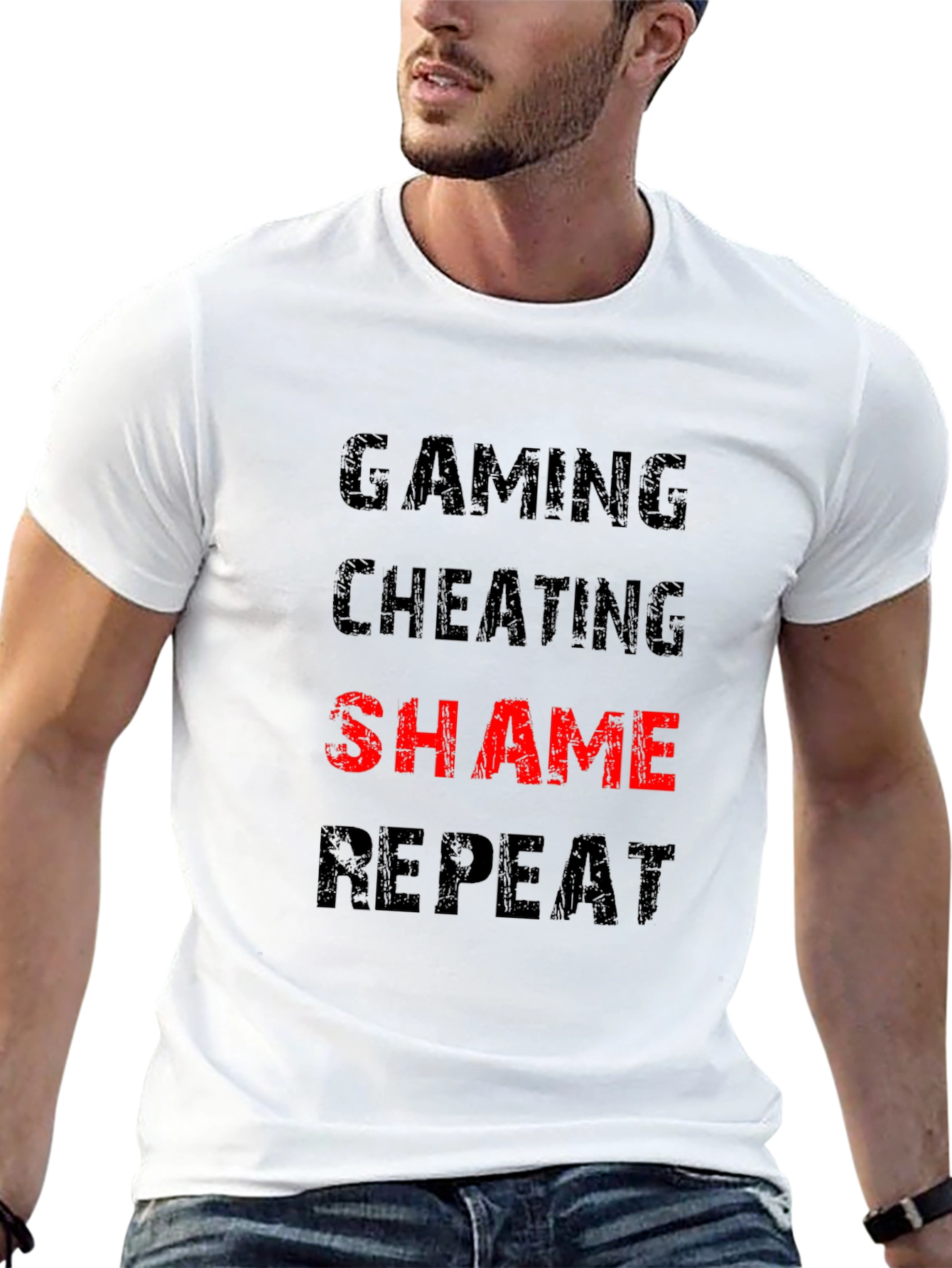 Gaming Cheating Shame Repeat T-Shirt